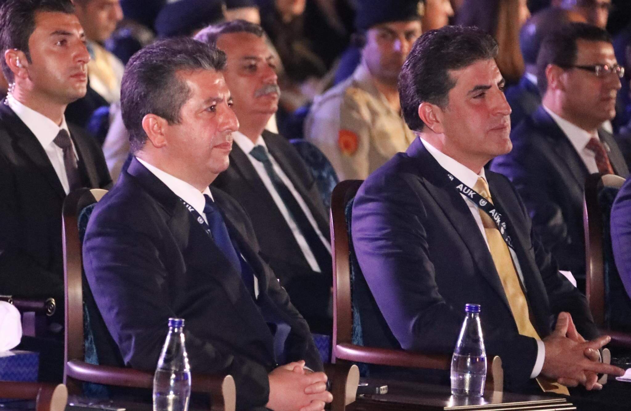 سه&zwnj;رۆكی هه&zwnj;رێم و سه&zwnj;رۆكی حكومه&zwnj;ت له&zwnj; ئاهه&zwnj;نگی ده&zwnj;رچووانی زانكۆی ئه&zwnj;مه&zwnj;ریكی كوردستان له&zwnj; دهۆك