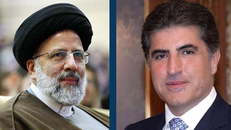 نچیروان بارزانی، رئیس اقلیم کردستان و ابراهیم رئیسی، رئیس جمهور جدید ایران