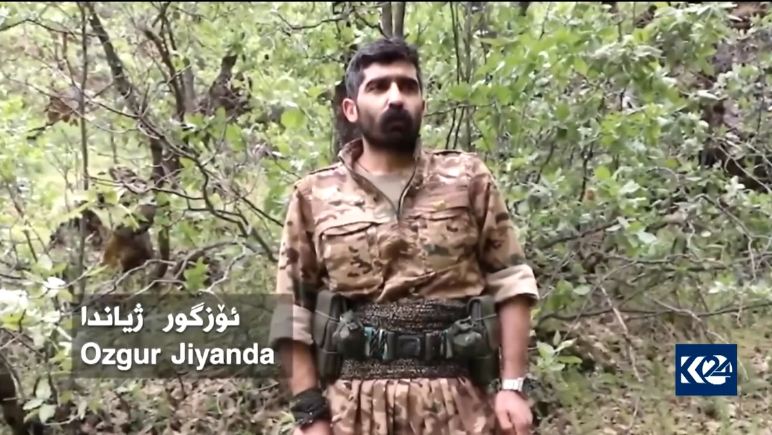 اوزگور ژیاندا، فرمانده سابق (پ ک ک) در کوهستان متین
