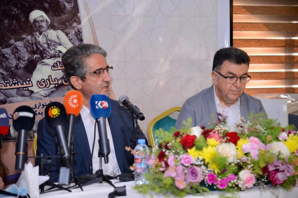 رێوڕەسمی بڵاوکردنەوەی کتێبی بیرەوەرییەکانی عزەت سلێمان بەگ دەرگەڵەیی