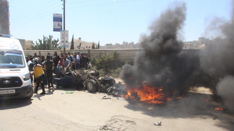 Initial reports suggest that on Saturday a car bomb killed three civilians in Afrin (Photo: social media).