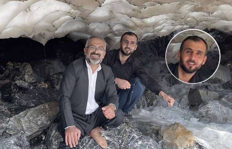 وێنه&zwnj;یه&zwnj;كی ئه&zwnj;و هاووڵاتییه&zwnj;ی رۆژئاوای كوردستان كه&zwnj; له&zwnj; رووداوی داڕمانی به&zwnj;فردا گیانی له&zwnj;ده&zwnj;ستدا له&zwnj;گه&zwnj;ڵ یه&zwnj;كێك له&zwnj; هاوڕێكانی به&zwnj;ر له&zwnj; رووداوه&zwnj;كه&zwnj;