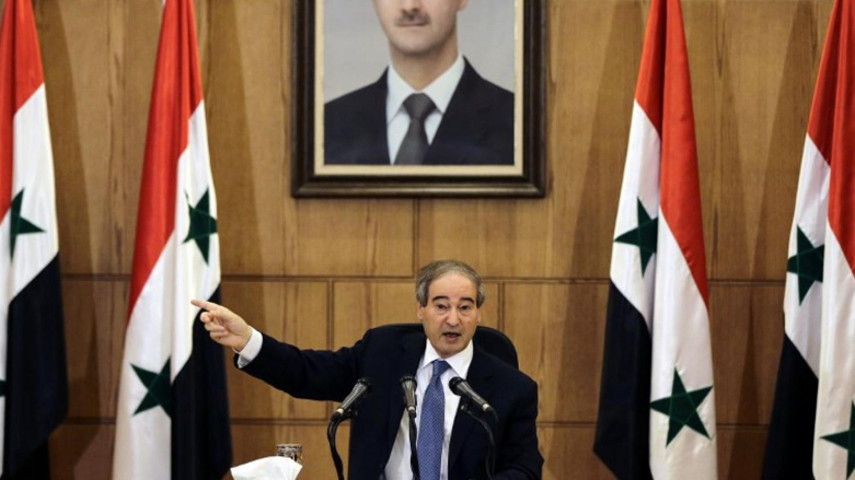 Syrian Deputy Foreign and Expatriates Minister, Faisal Moqdad, speaks at a press conference in the capital Damascus on July 3, 2017 (Photo: AFP)