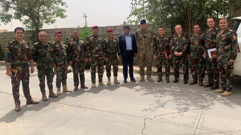 Captain Bart van den Heuvel, a senior Dutch military advisor to the Ministry of Peshmerga, met with the Ministry of Peshmerga on Sunday, June 5, 2022 (Photo: Ministry of Peshmerga)