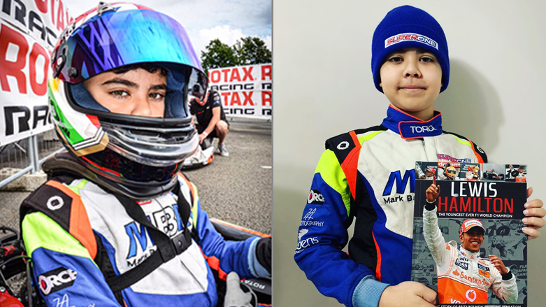 شرکت زین کویخا، نوجوان ١١ ساله کورد، در مسابقات قهرمانی کارتینگ جهانی خودرو