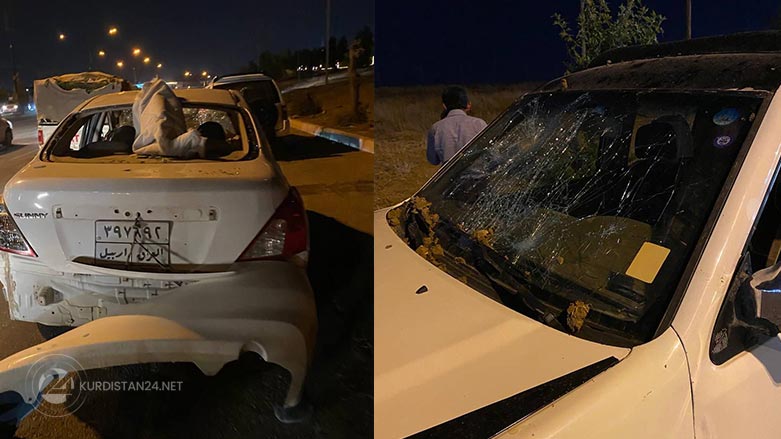 Damaged vehicles due to the explosion. (Photo: Kurdistan 24)