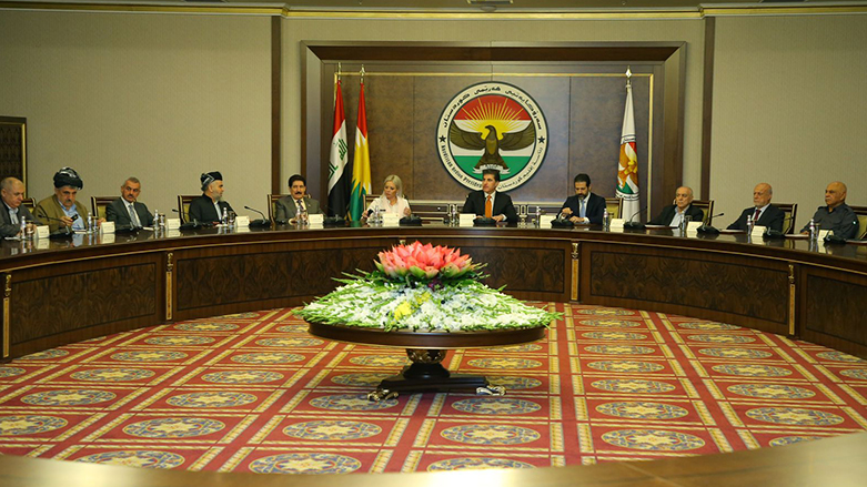Kurdistan Region's Presidency meeting the region's political parties and UN representative. (Photo: Presidency Office)