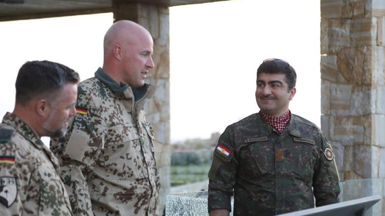 Peshmerga Major-General Sirwan Barzani visited historical sites in Barzan with Col. Alexander Stühmer, Commander of German Forces in Iraq, on Thursday, June 9, 2022 (Photo: Sirwan Barzani)