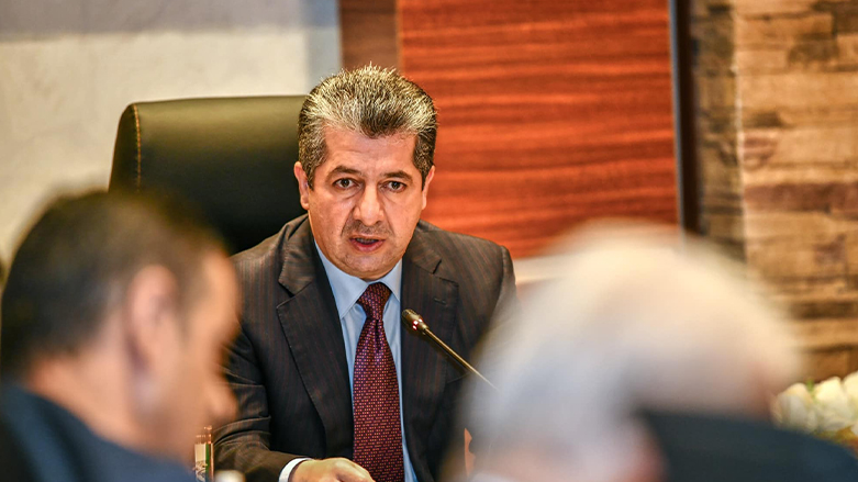 Kurdistan Region Prime Minister, Masrour Barzani during the meeting, June 12, 2022. (Photo: KRG)