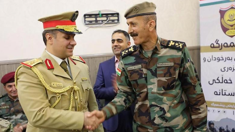 Peshmerga Chief of Staff Jamal Mohamed Aymanki was replaced by Lieutenant General Issa Ozeir on Monday, June 13, 2022 (Photo: Ministry of Peshmerga)
