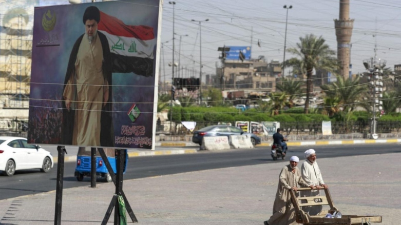 بیلبورد مقتدی صدر در خیابان بغداد/ آرآشیو