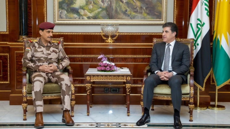 Kurdistan Region President Nechirvan Barzani (Right) with Chief of Staff of the Iraqi Army, Lieutenant-General Abd Al Amir Rashid Yarallah. (Photo: Kurdistan Region Presidency)
