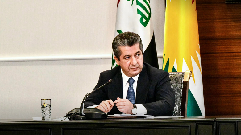 Kurdistan Region Prime Minister, Masrour Barzani during the meeting, June 20, 2022. (Photo: KRG)