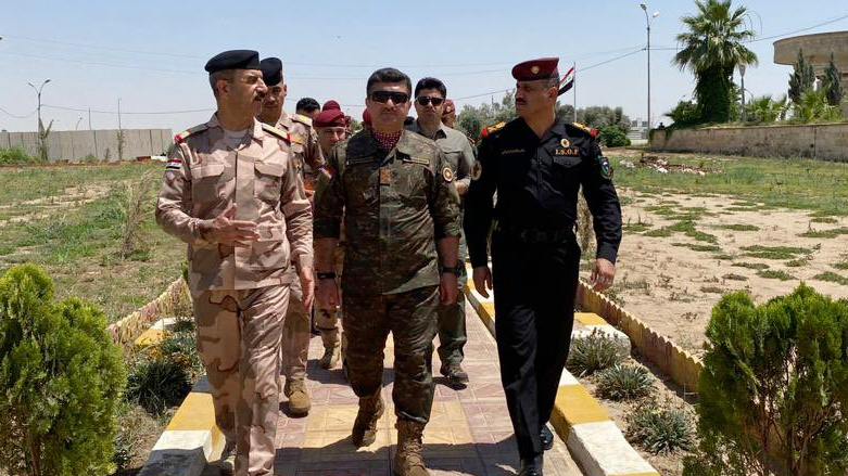 Peshmerga Major-General Sirwan Barzani visited the Command Center of Nineveh Operations in Mosul on Monday, June 20, 2022 (Photo: Sirwan Barzani)