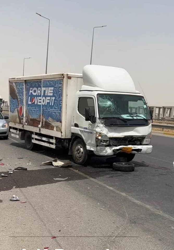 ئۆتۆمبێلە بارهەڵگەرەکە دوای رووداوەکە