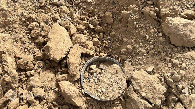 سقط الصاروخ داخل الحقل الغازي - صورة: كوردستان 24