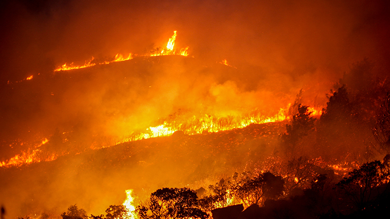لم يسفر الحريق عن سقوط ضحايا - صورة: فرانس برس