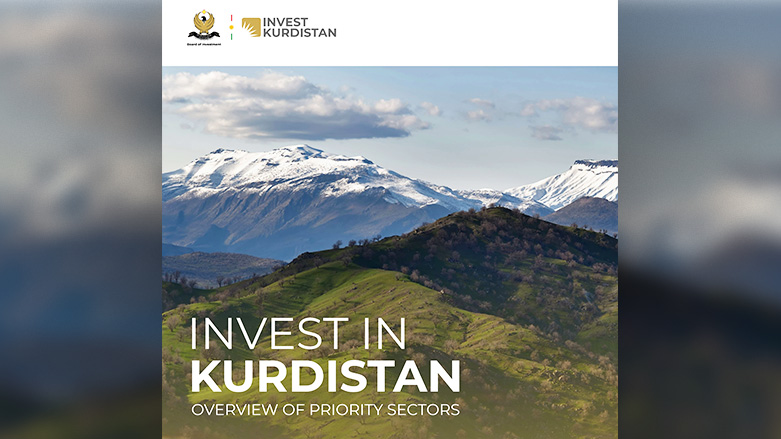 The cover of the guide 'Invest in Kurdistan'. (Photo: Designed by Kurdistan 24)