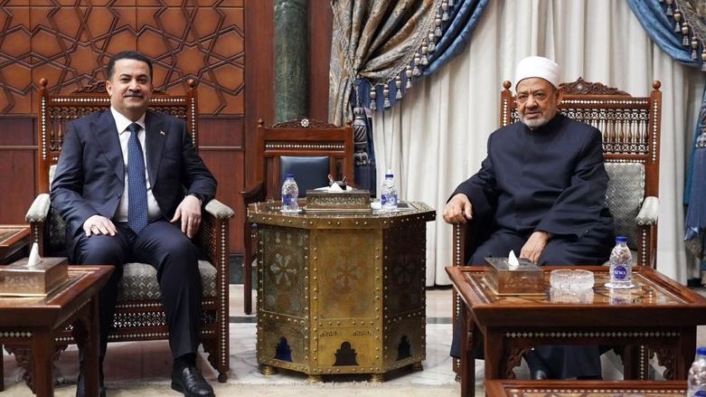 شيخ الأزهر أحمد الطيب ورئيس الوزراء العراقي محمد شياع السوداني