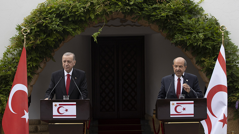 الرئيس التركي ورئيس جمهورية شمال قبرص التركية