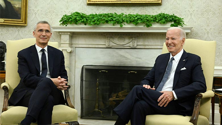 ABD Başkanı Biden, NATO Genel Sekreteri Stoltenberg ile bir araya geldi (Foto: AFP)