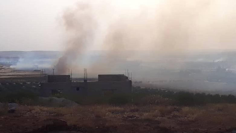 Turkish shelling and drone strikes hit Manbij on Tuesday (Photo: Manbij Military Council)