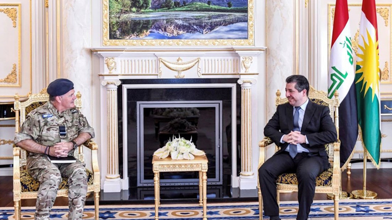 رئيس حكومة إقليم كوردستان وكبير مستشاري الدفاع في المملكة المتحدة المارشال سامي سامبسون