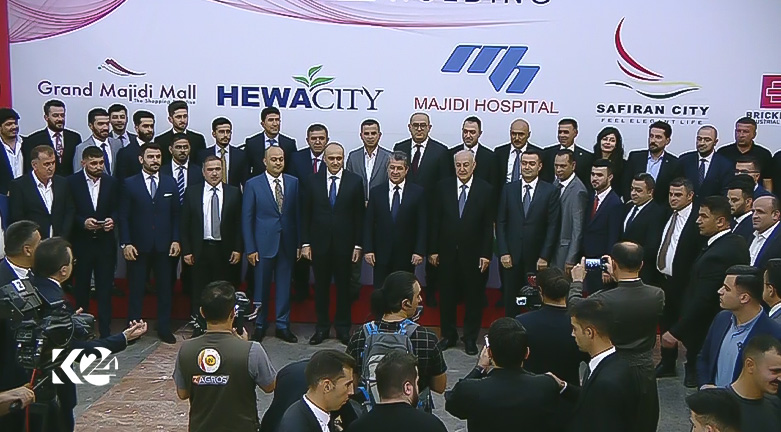 Kurdistan Region Prime Minister Masrour Barzani posing for a group photo, June 19, 2023. (Photo: KRG)