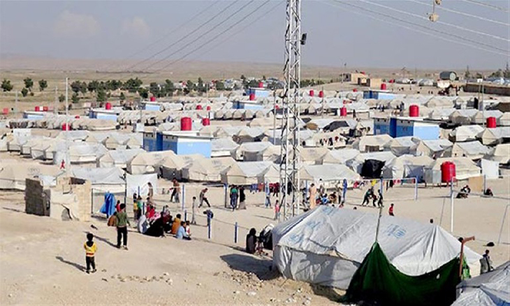 یکی از اردوگاه‌های آوارگان در اقلیم کوردستان