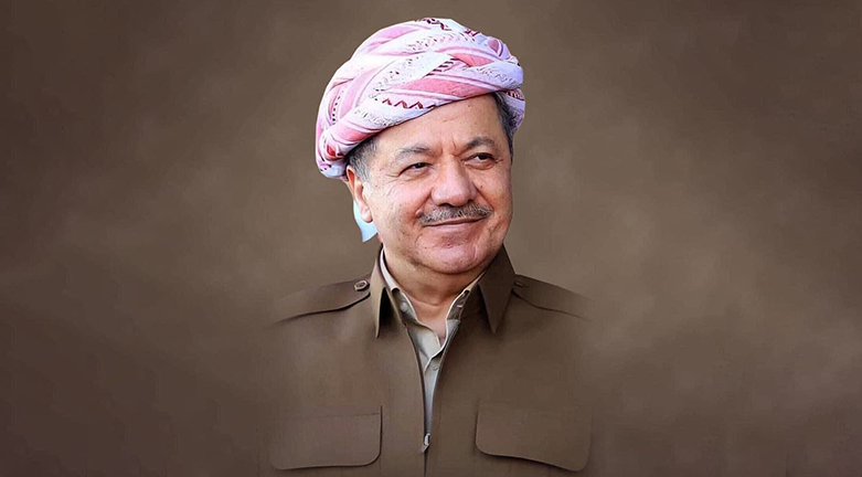 Kurdistan Democratic Party President Masoud Barzani. (Photo: Designed by Kurdistan 24)