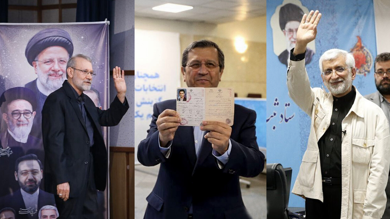 کاندیدانی 14ـەمین خولی هەڵبژاردنی سەرۆکایەتی کۆماری ئێران سەعید جەلیلی - ناسر هیمەتی - عەلی لاریجانی