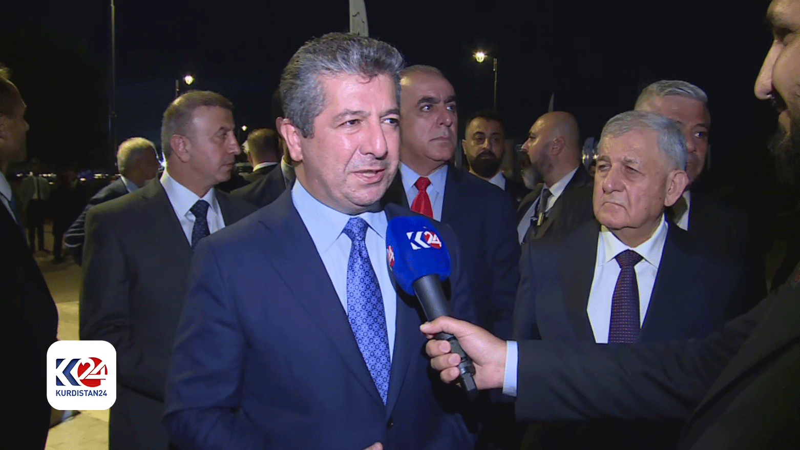 Kurdistan Region Prime Minister Masrour Barzani speaks to Kurdistan24, June 2, 2024. (Photo: Kurdistan24)