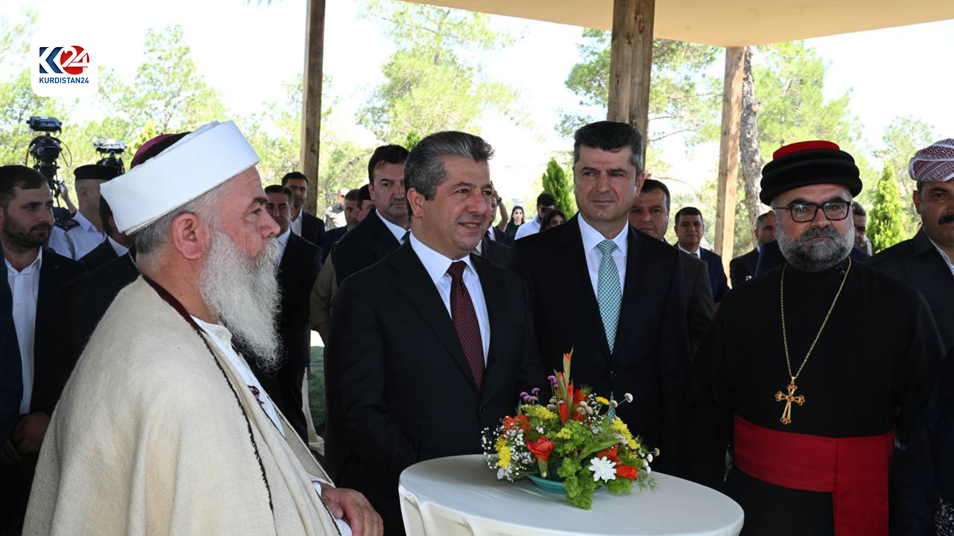 Ceremony of lay the foundation stones for two parks in Duhok city. (Photo: Kurdistan24)