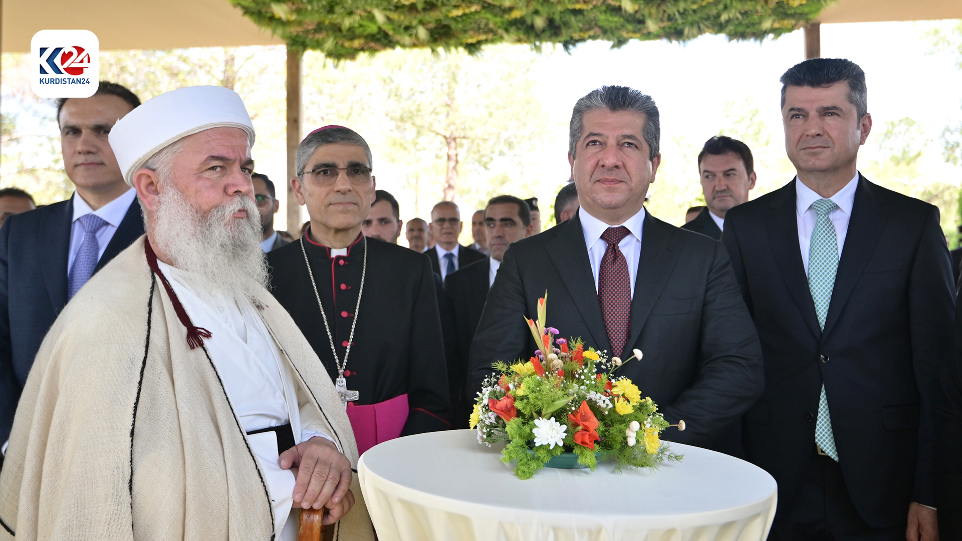 Ceremony of lay the foundation stones for two parks in Duhok city. (Photo: Kurdistan24)