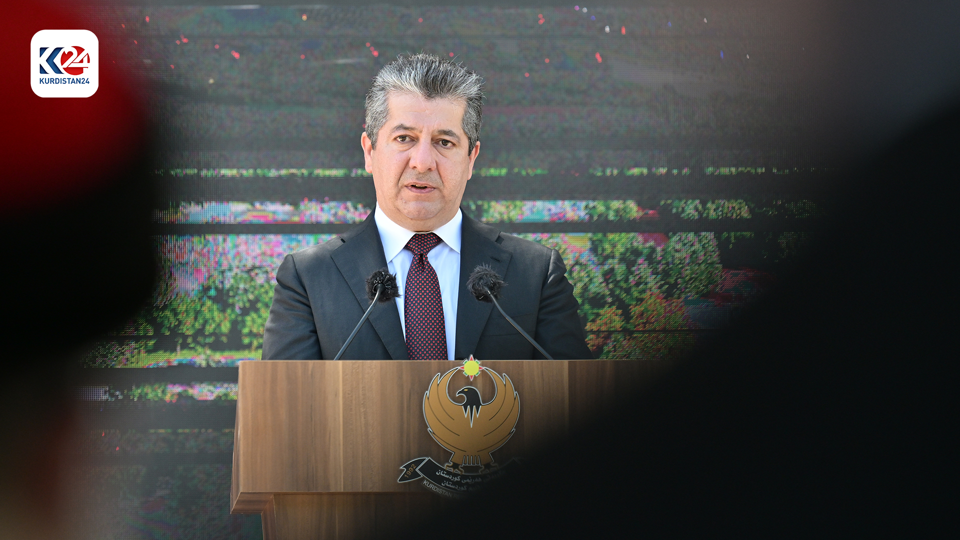 رئيس حكومة إقليم كوردستان يرسي حجر الاساس لمتنزهين في دهوك