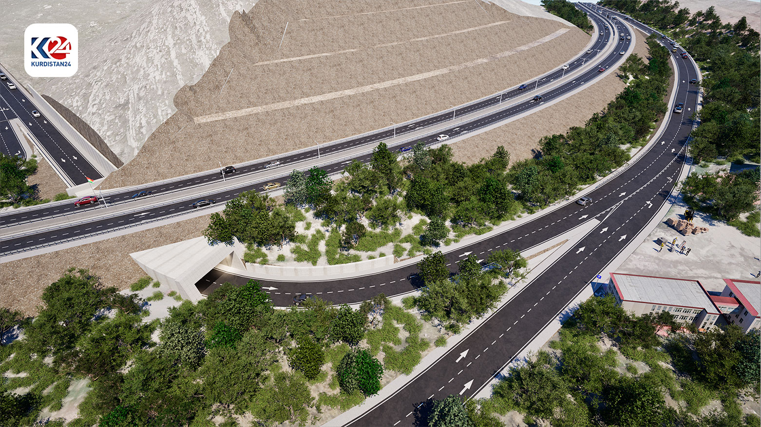The Ba'adre-Etit dual carriageway design. (Photo: KRG)