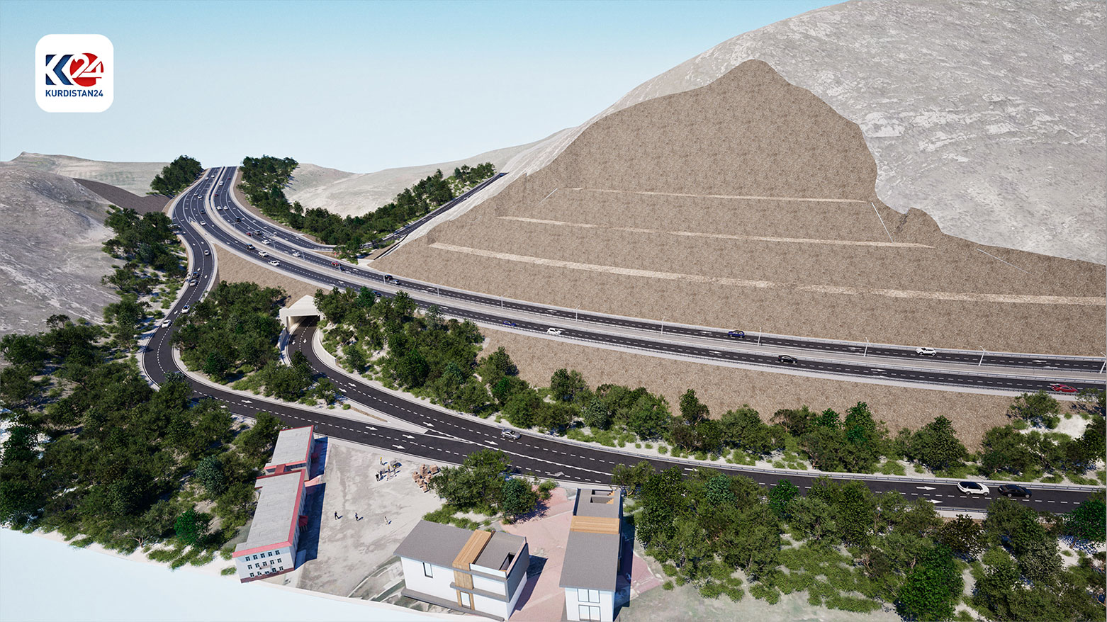 The Ba'adre-Etit dual carriageway design. (Photo: KRG)