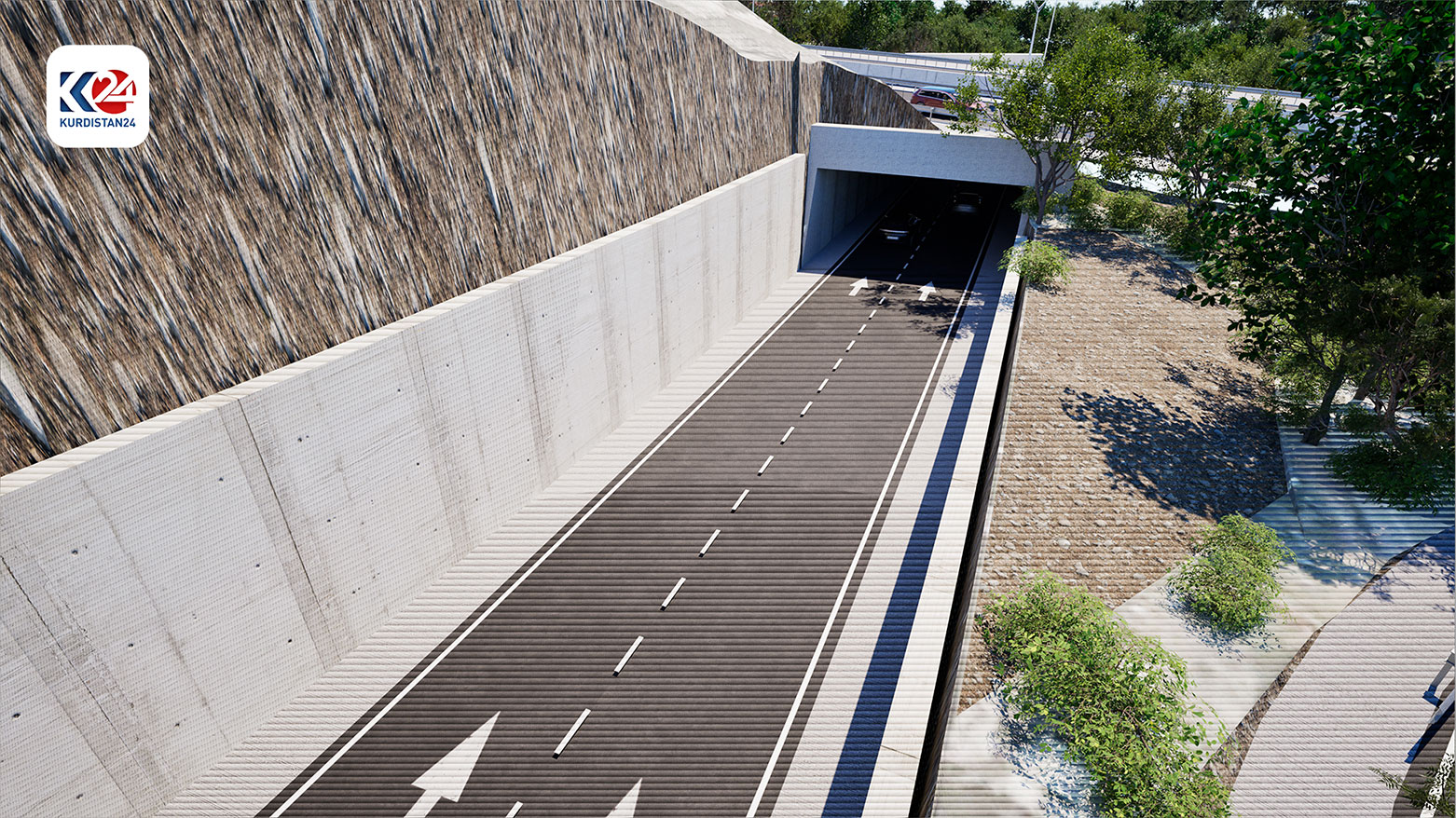 The Ba'adre-Etit dual carriageway design. (Photo: KRG)