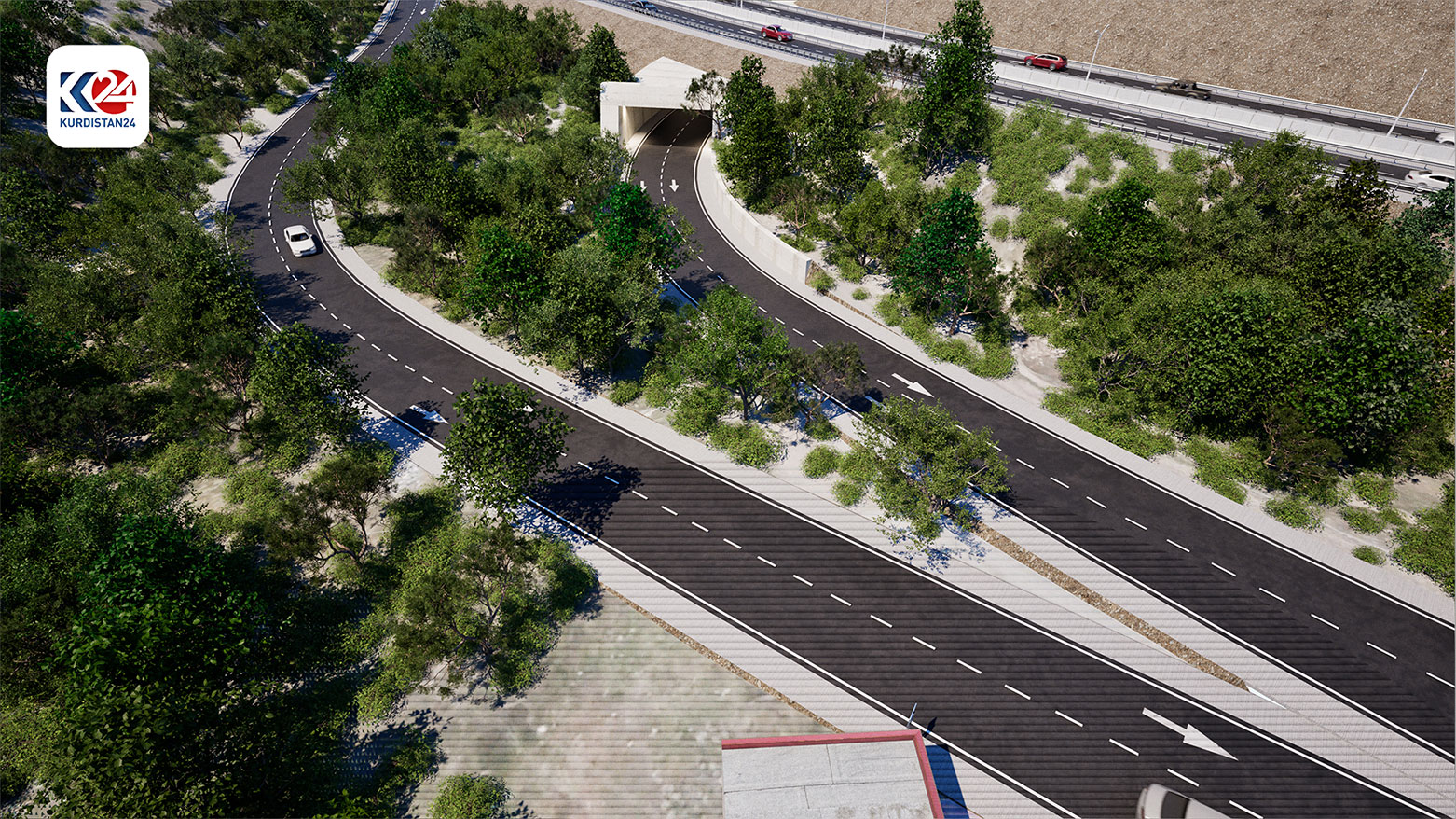 The Ba'adre-Etit dual carriageway design. (Photo: KRG)