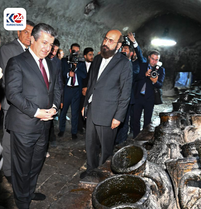 Kurdistan Region Prime Minister Masrour Barzani during his visit to the Lalish temple, June 3, 2024. (Photo: KRG)