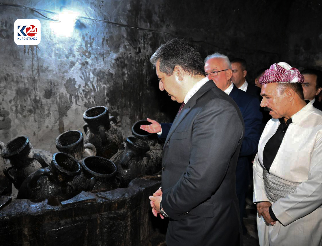 Kurdistan Region Prime Minister Masrour Barzani during his visit to the Lalish temple, June 3, 2024. (Photo: KRG)