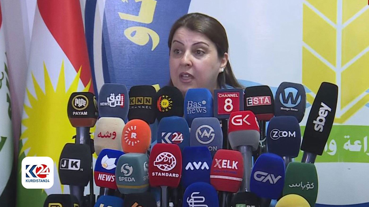 Minister of Agriculture and Water Resources Begard Talabani (Photo: Kurdistan 24)