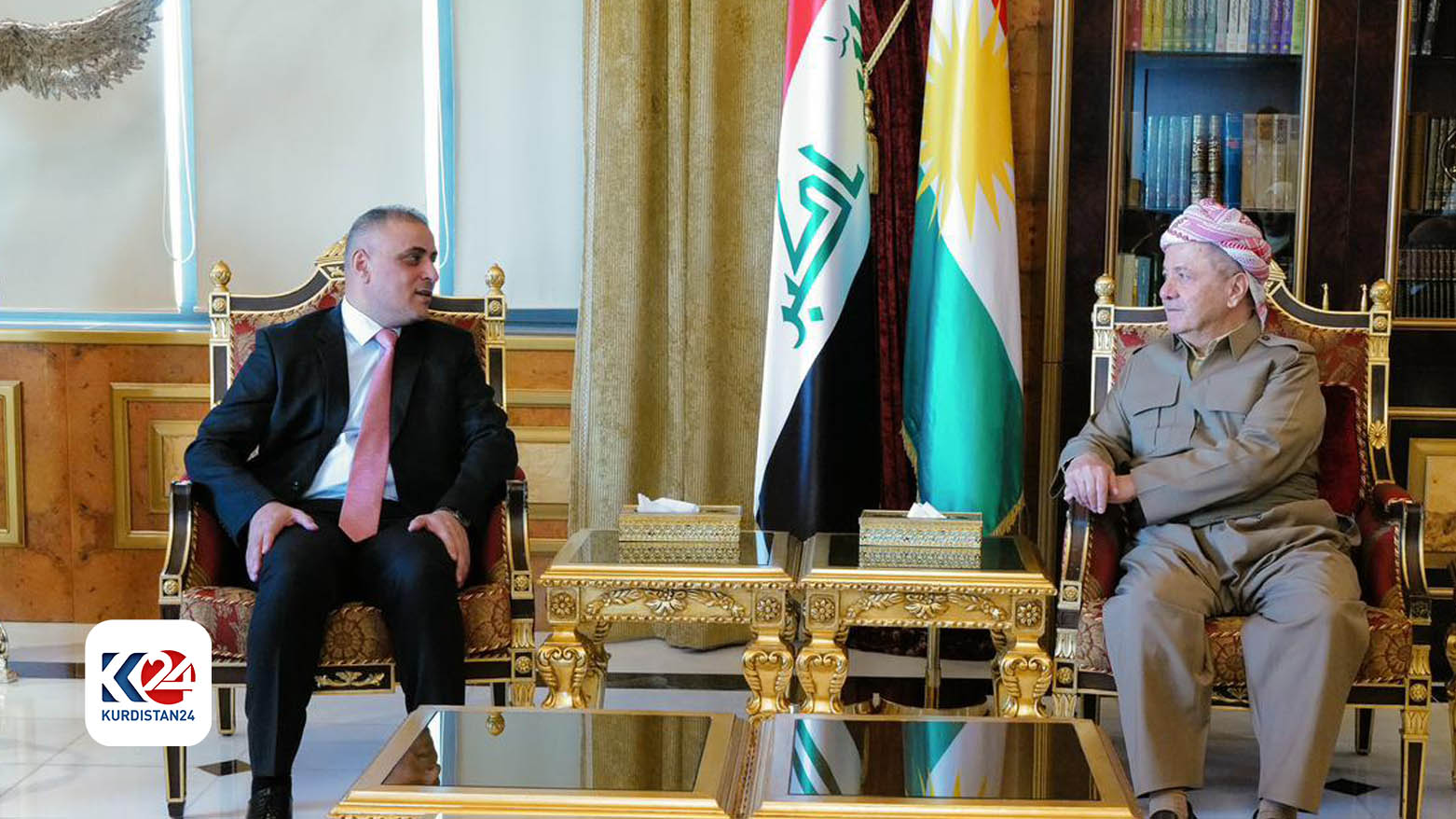 KDP President Masoud Barzani, Wasit Governor discuss stability in the region