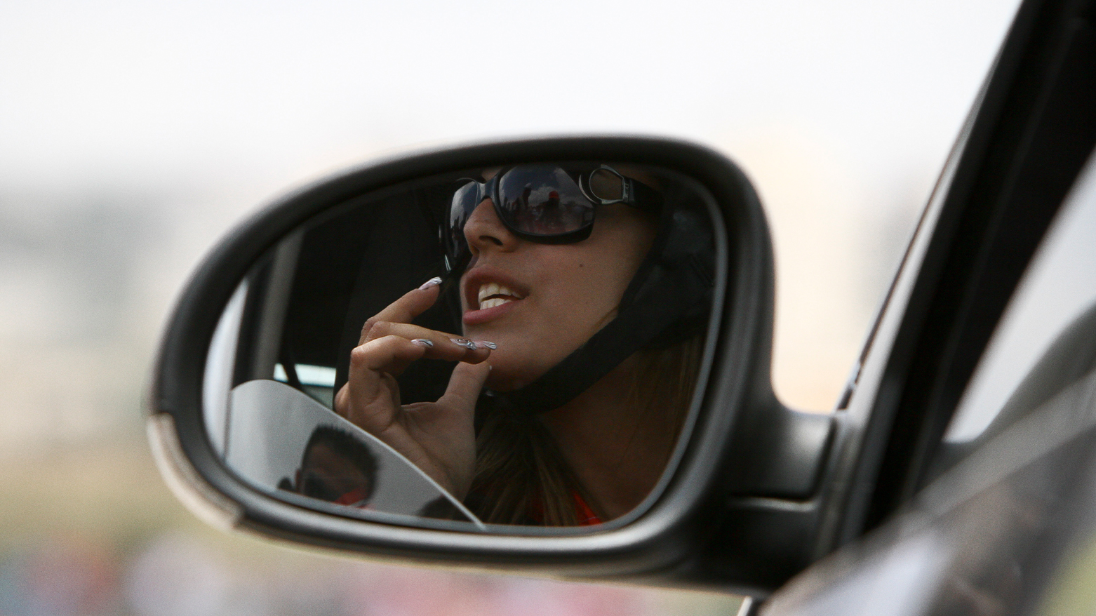 A female driver behind the wheels. (Photo: AP)