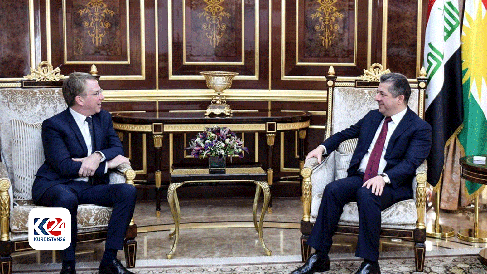 PM Barzani, French envoy to Iraq discuss bilateral ties