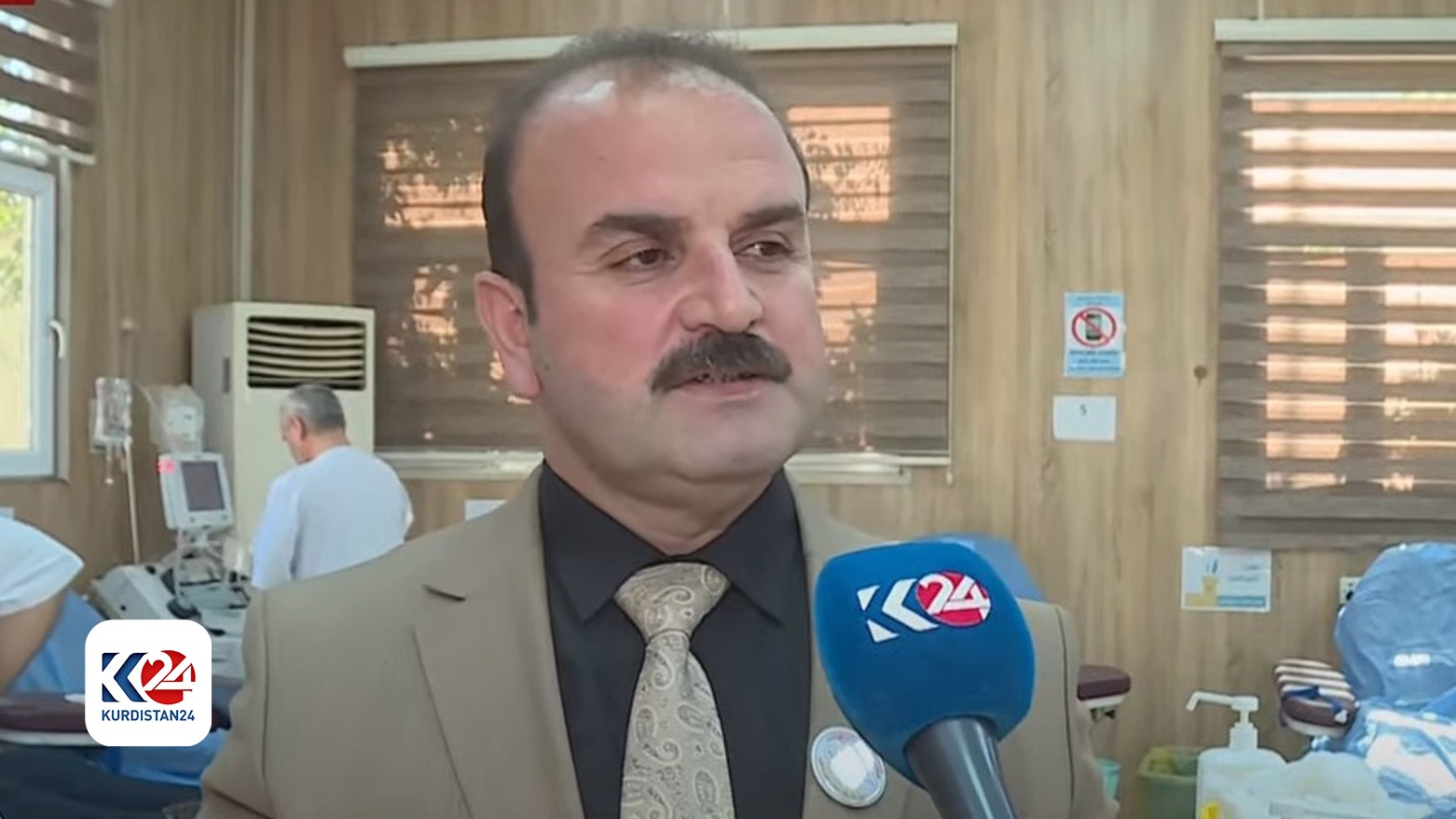 عه‌بدولقه‌هار عه‌لی، سكرتێری مه‌ڵبه‌ندی گشتیی وه‌رگرتنی خوێن