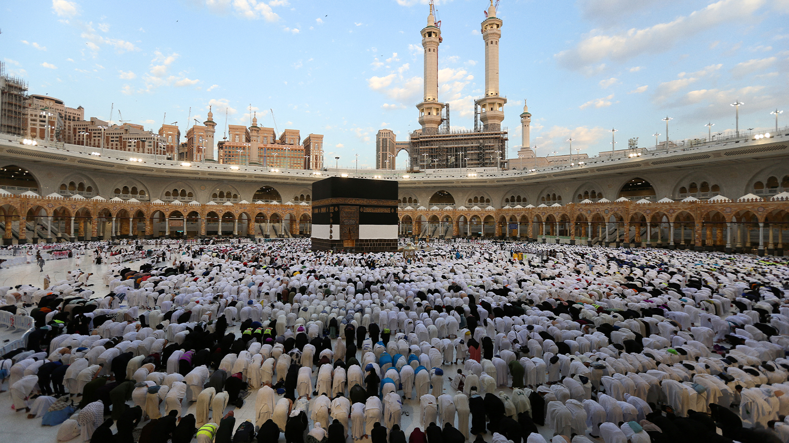 Muslims perform the Eid al-Adha morning prayer around the Kaaba, Islam's holiest shrine, at the Grand Mosque in Saudi Arabia's holy city of Mecca. (Photo: AFP)