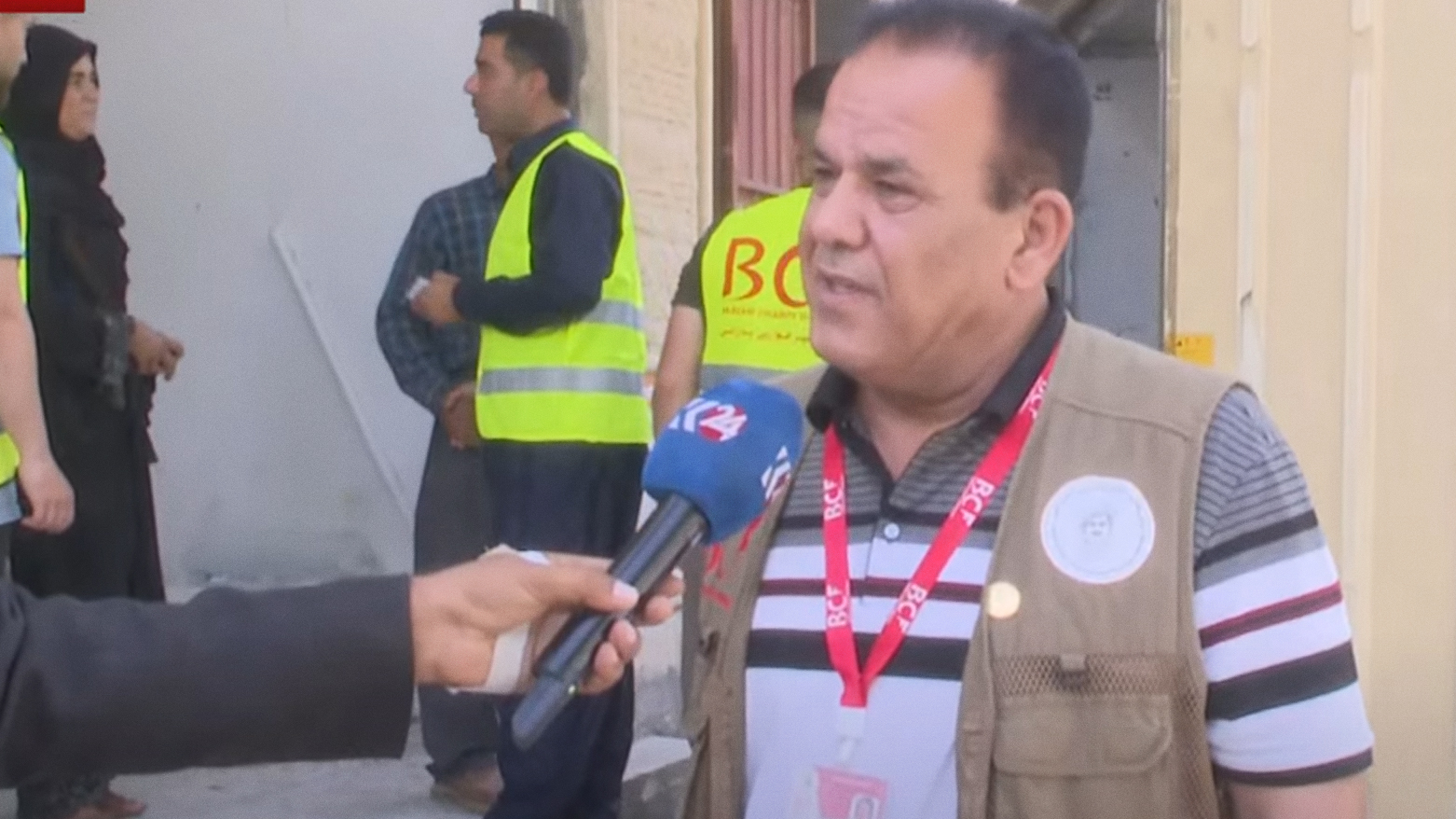 The head of the Garmian branch of the Barzani Charity Foundation, Sabah Ali (Photo: Kurdistan 24) 