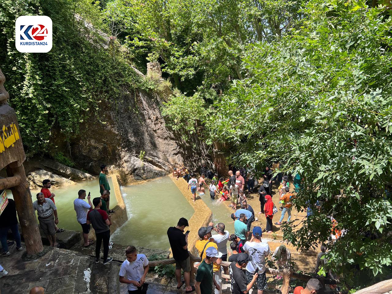 Turistler Duhok'un Aşawa tatil k&ouml;y&uuml;ne akın etti (FOTO: Heysem Zaw&ecirc;teyi)