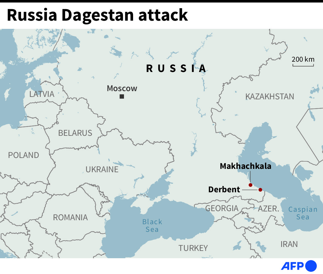 The map shows the location of the incidents. (Photo/Graphics: AFP)